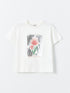 LC Waikiki Crew Neck Printed Short Sleeve Girl T-shirt
